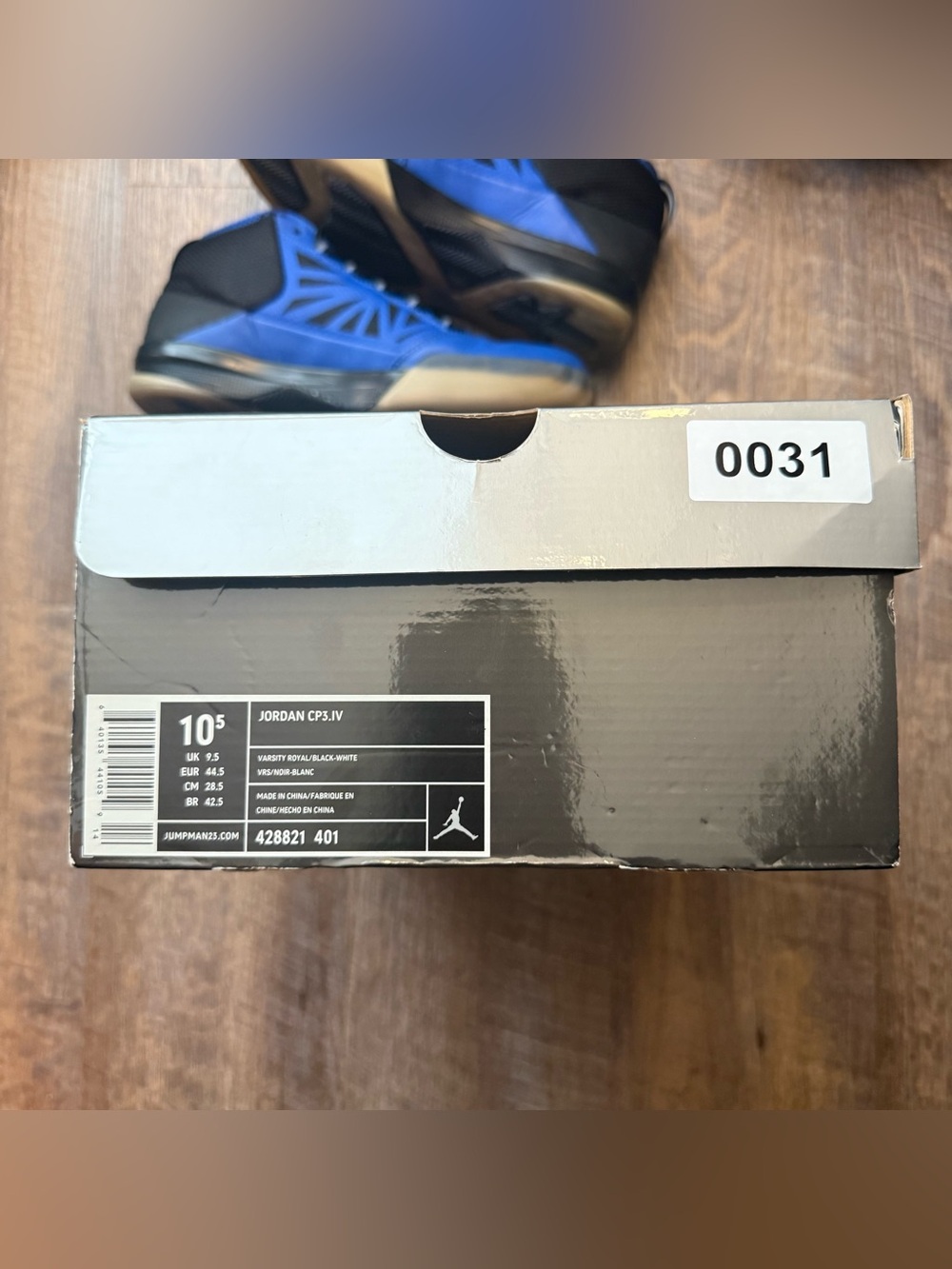 Nike Air Jordan CP3 CP3.IV IV 4 Varsity Royal Blue Black Chris Paul - Picture 11 of 13